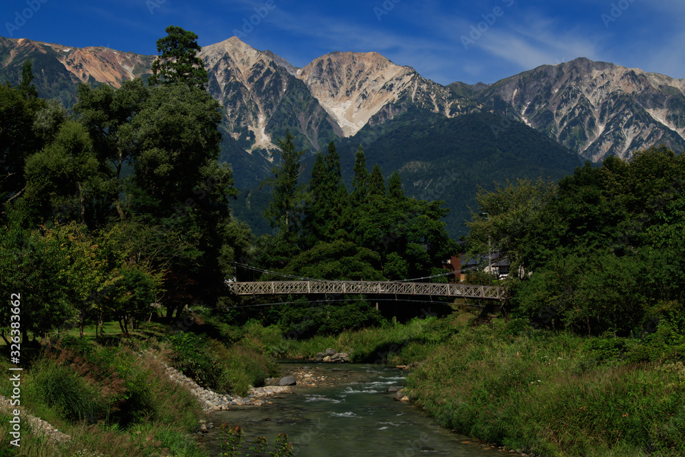 Fototapeta premium Beautiful Hakluba in Nagano Japan