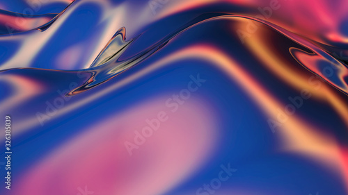Abstract digital background with smooth gradients in trendy colors photo