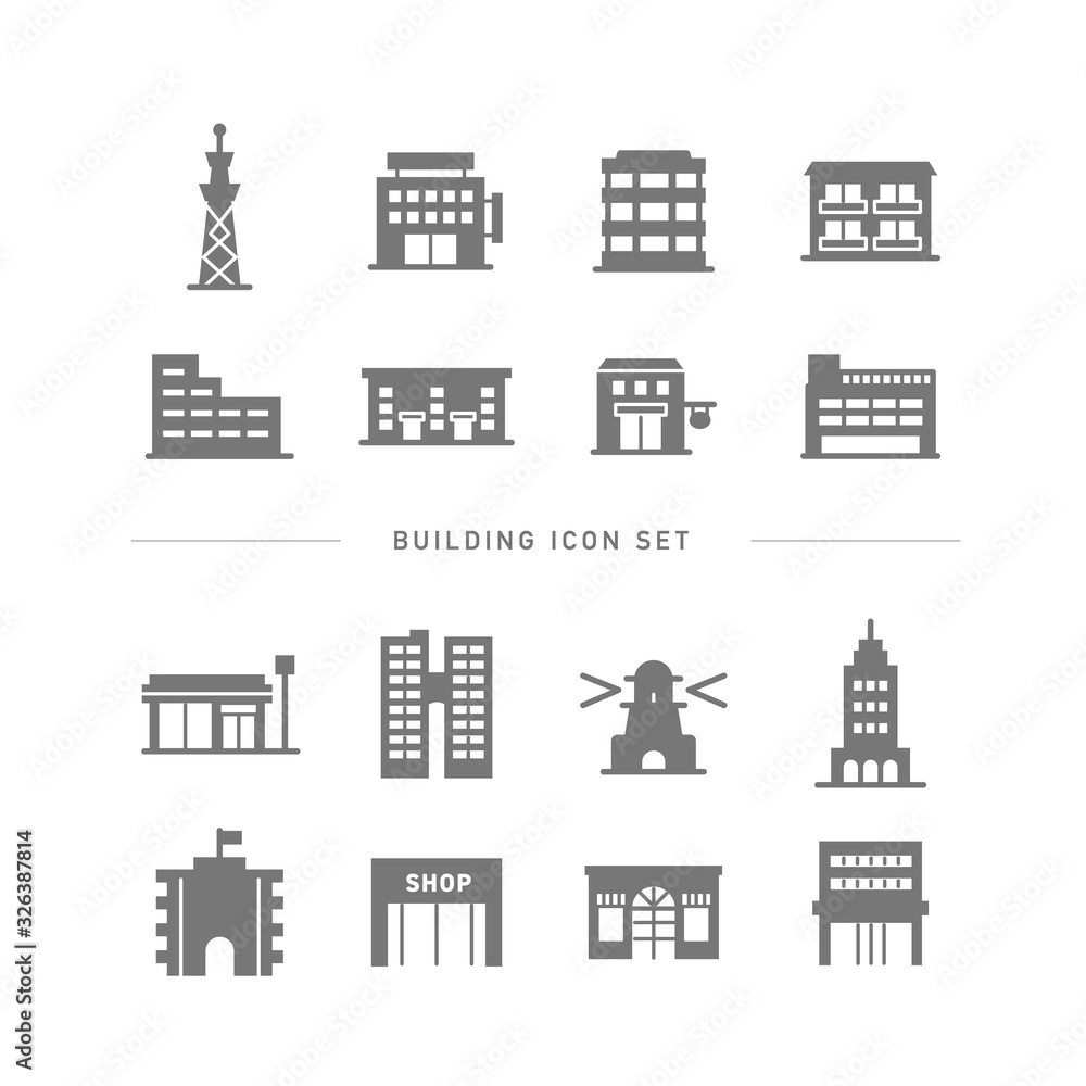 BUILDING ICON SET