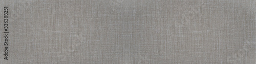 Gray natural cotton linen textile texture background banner panorama