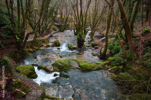 Ayazma National Park in Ida Mountains and flowing stream