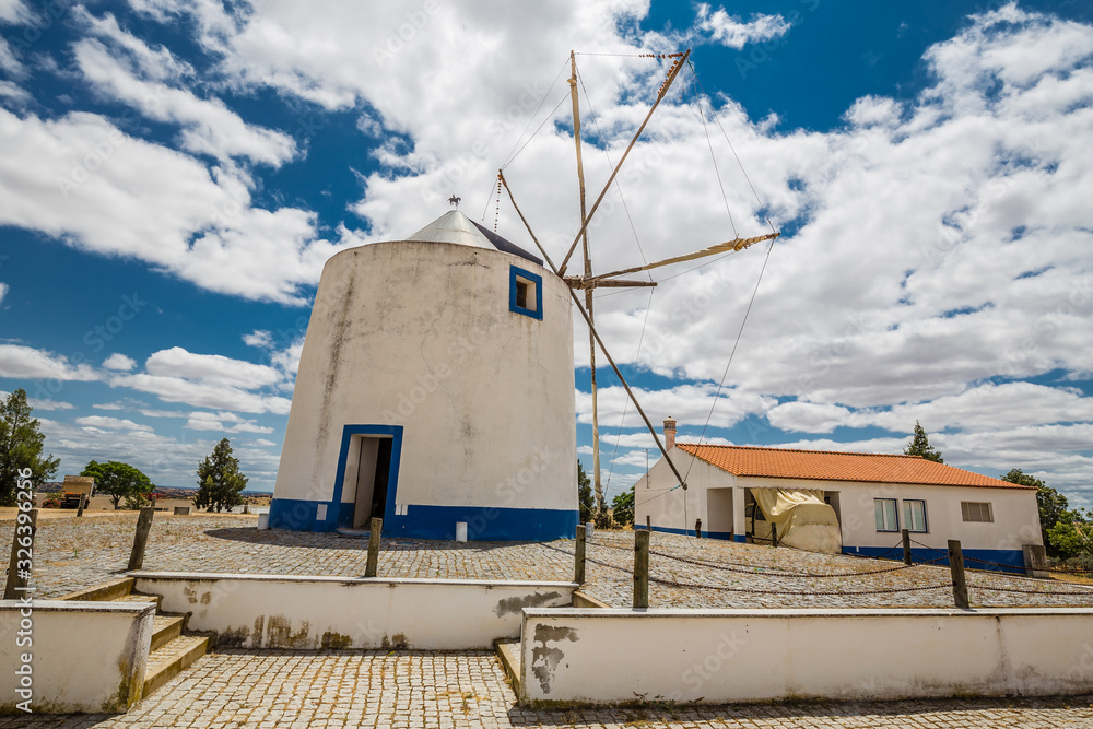 Windmill In Castro Verde, Alentejo, Portugal Windmill In Castro Verde, Alentejo, Portugal