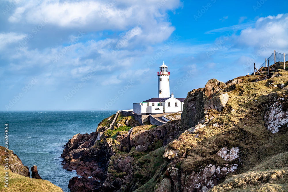 Fanad Head Lighthouse at Fanad Point in County Donegal, Republic of Ireland