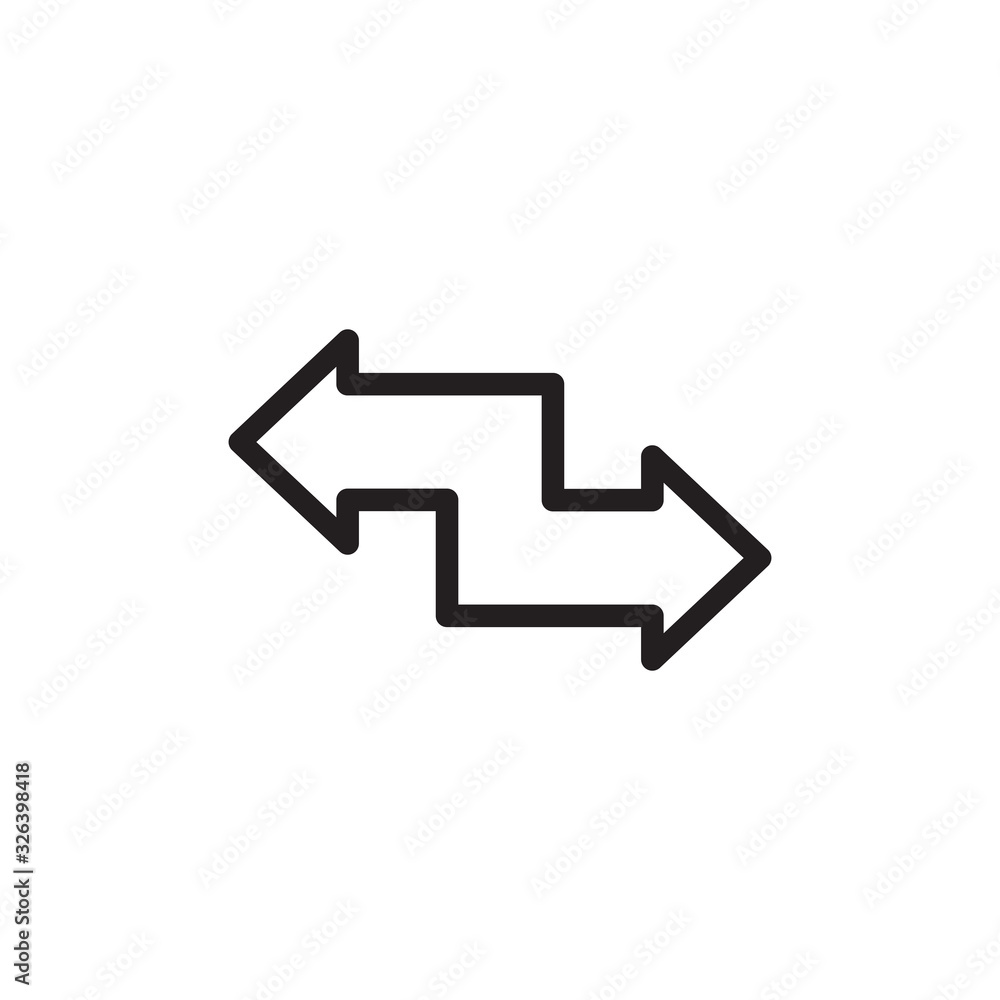 arrow icon in trendy flat style arrow icon in trendy flat style