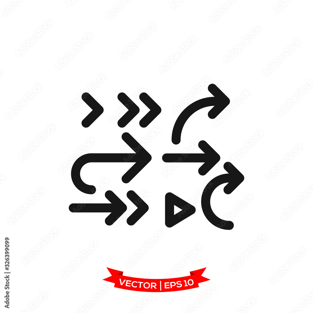 arrow icon in trendy flat style arrow icon in trendy flat style