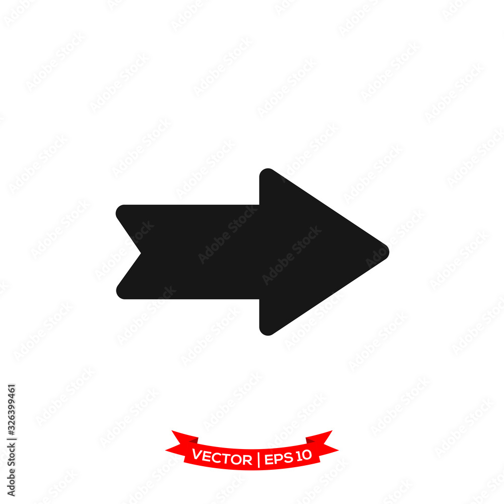 arrow icon in trendy flat style arrow icon in trendy flat style