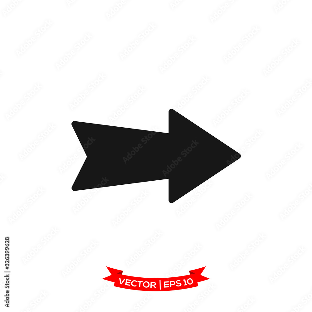 arrow icon in trendy flat style arrow icon in trendy flat style