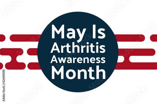 May is National Arthritis Awareness Month. Holiday concept. Template for background, banner, card, poster with text inscription. Vector EPS10 illustration.