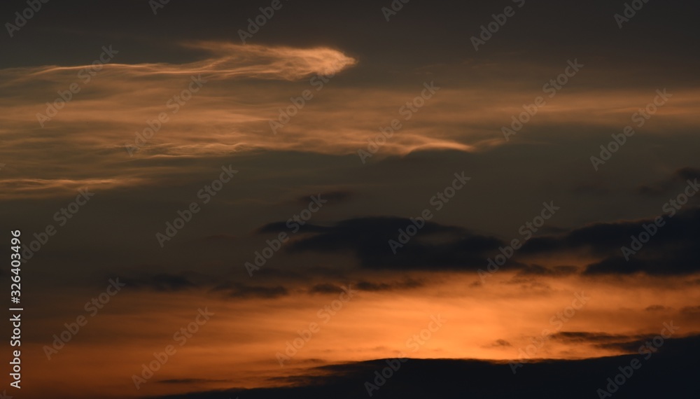 Morning Twilight Sky in Berlin Spandau of February 26, 2020, Germany Morning Twilight Sky in Berlin Spandau of February 26, 2020, Germany
