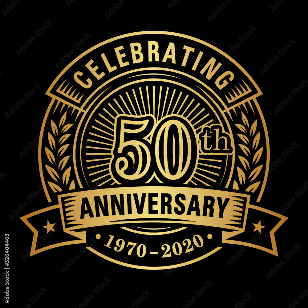 50 years of celebrations design template. 50th logo. Vector and illustrations. 50 years of celebrations design template. 50th logo. Vector and illustrations.