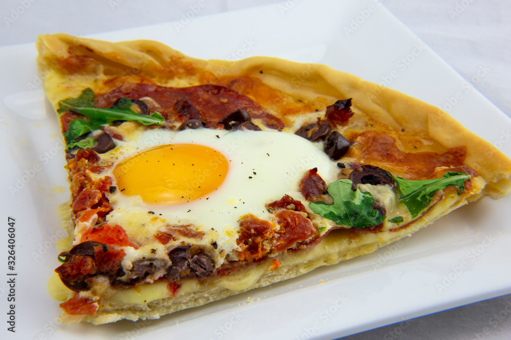 Chorizo and egg pizza Chorizo and egg pizza