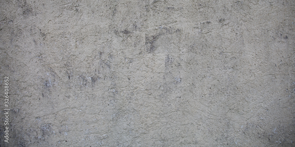 concrete wall pattern wide texture background with traces of blows past life