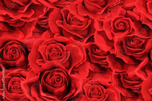 Rose flower Seamless pattern background texture. suitable for printing textile
