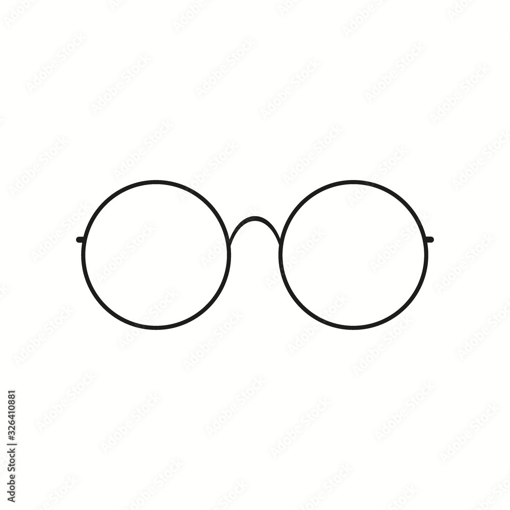 Eyeglasses icon simple vector image Eyeglasses icon simple vector image