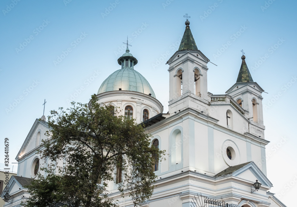 The historical center of Quito, founded in the 16th century on the ruins of an Inca city, Ecuador The historical center of Quito, founded in the 16th century on the ruins of an Inca city, Ecuador