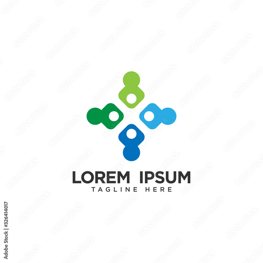 Human social, unity, together, connection, relation logo design template. Human social, unity, together, connection, relation logo design template.