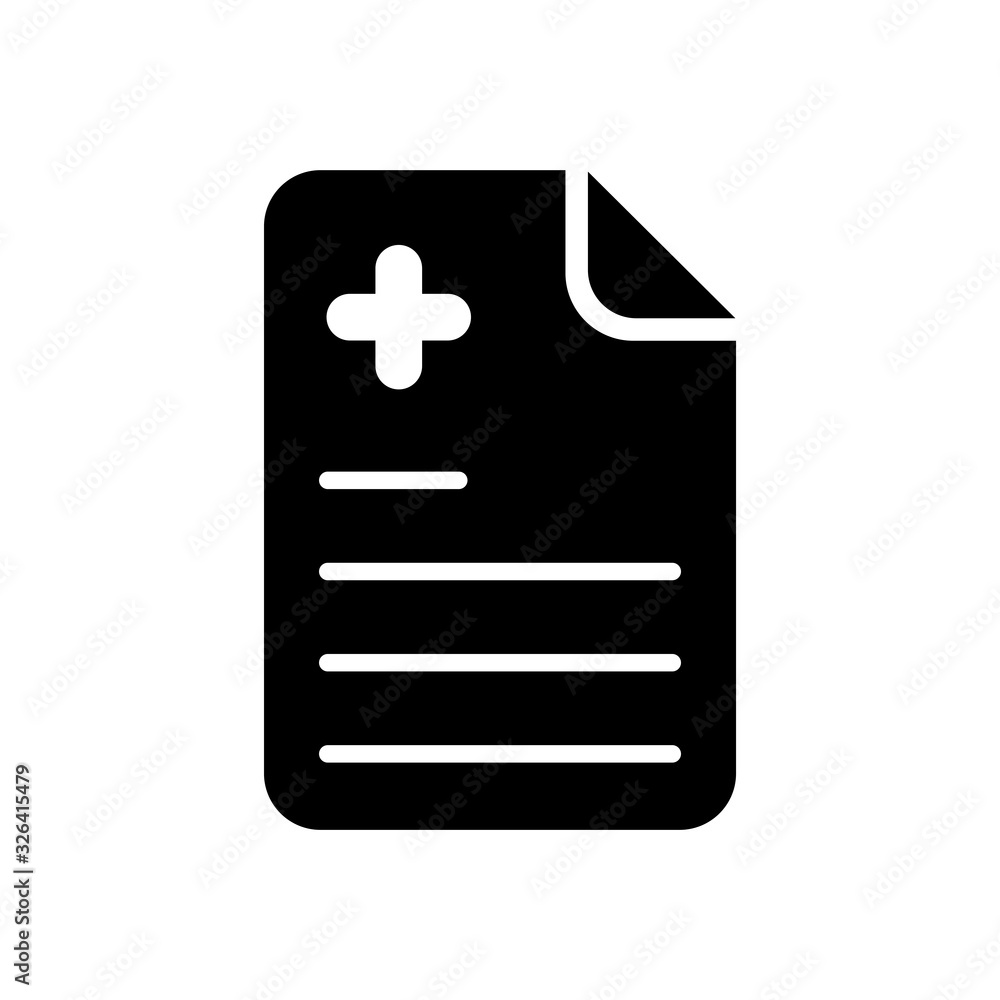 medical recipe icon vector medical recipe icon vector