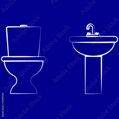 vector illustration of bathroom