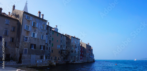 Houses on the coast in Rovinj, Croatia © irina_gab