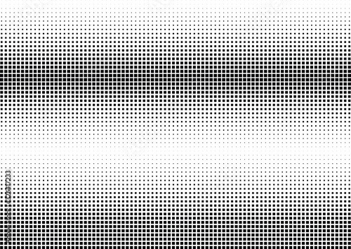 Abstract halftone dotted background. Monochrome pattern with square.  Vector modern futuristic texture for posters, sites, cover, business cards, postcards, interior design, labels and stickers.