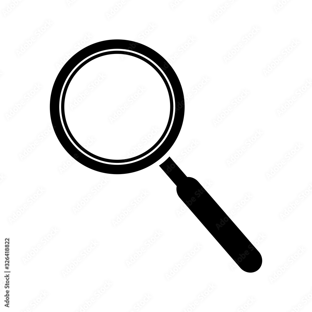 magnify icon vector template