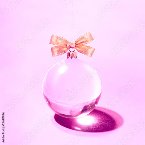Beautiful crystal Christmas Christmas ball Christmas tree toy.