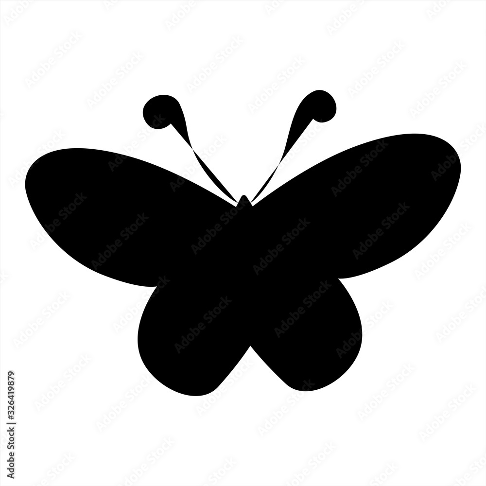 Butterfly vector icon, design element logo template Butterfly vector icon, design element logo template
