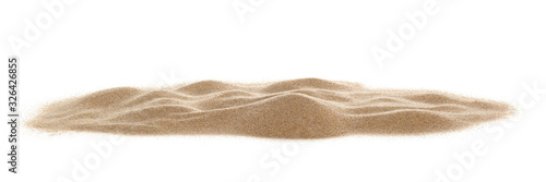 Fototapeta pile desert sand isolated on white background