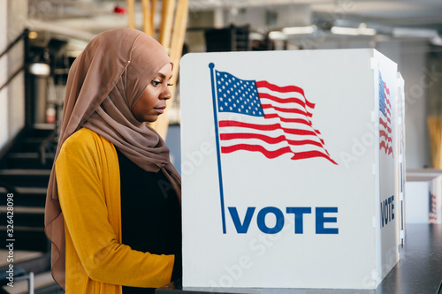 Diverse Women Voting on Election Day