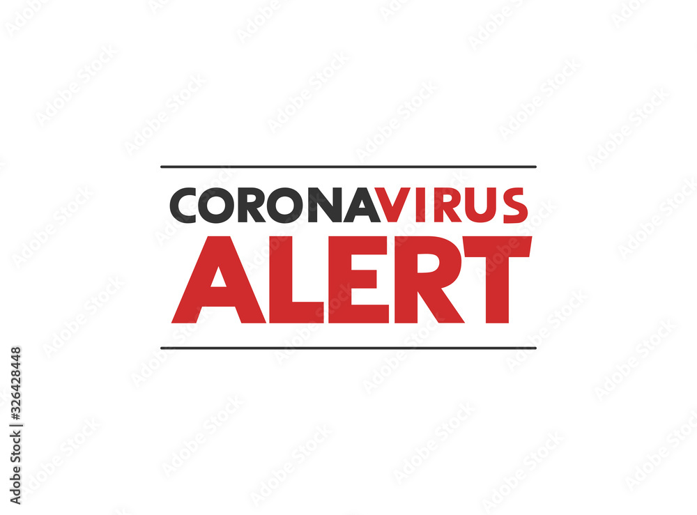 Design of coronavirus alert symbol Design of coronavirus alert symbol