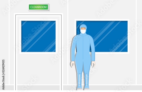Clean room industry particles lab equipment machine worker measure device ISO standard