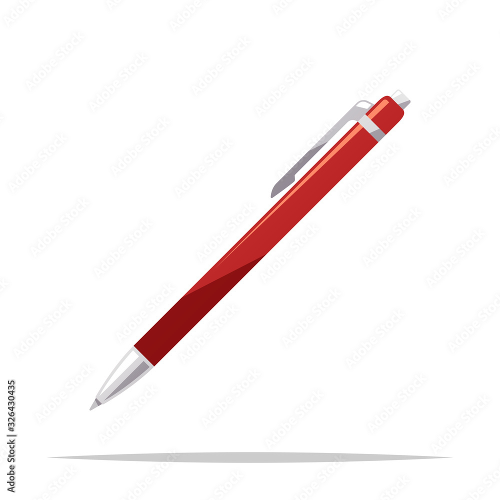 Ballpoint pen vector isolated illustration Ballpoint pen vector isolated illustration