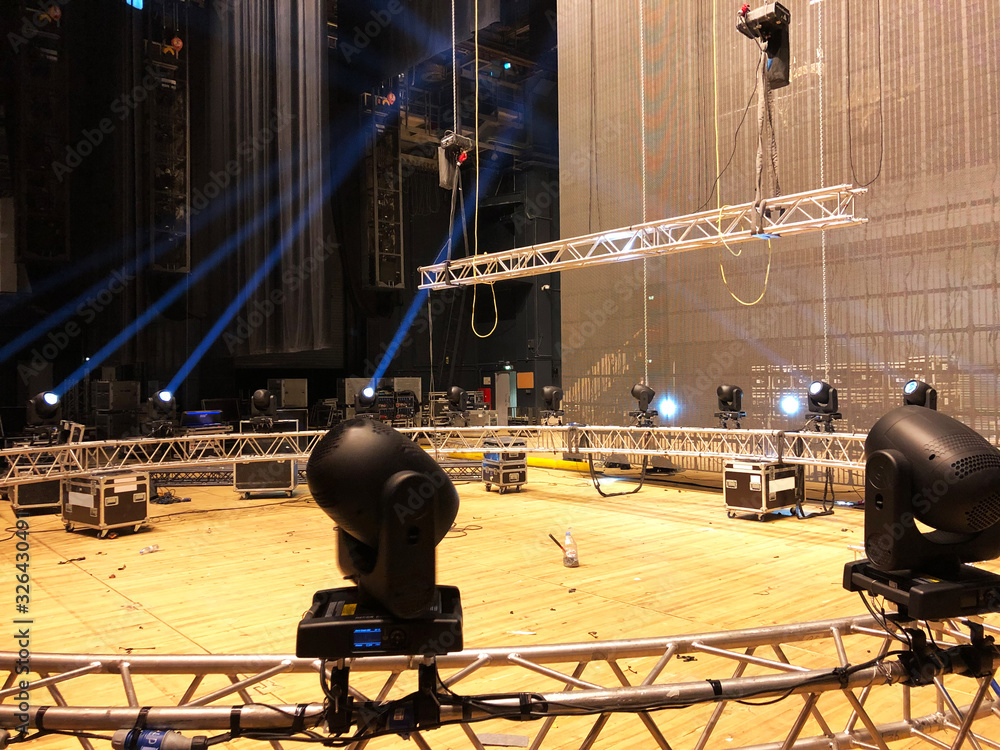 Installation of professional sound, light, video and stage equipment