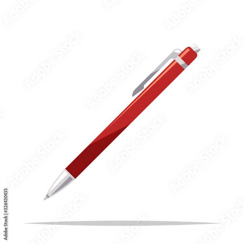 Ballpoint pen vector isolated illustration