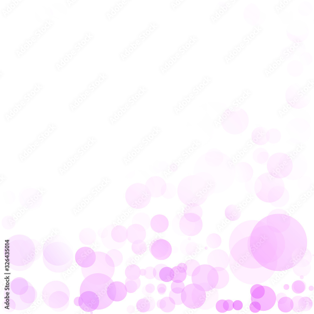 Bubbles Circle Dots Unique Purple Bright Vector Background