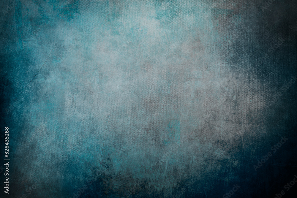 blue grungy canvas background or texture