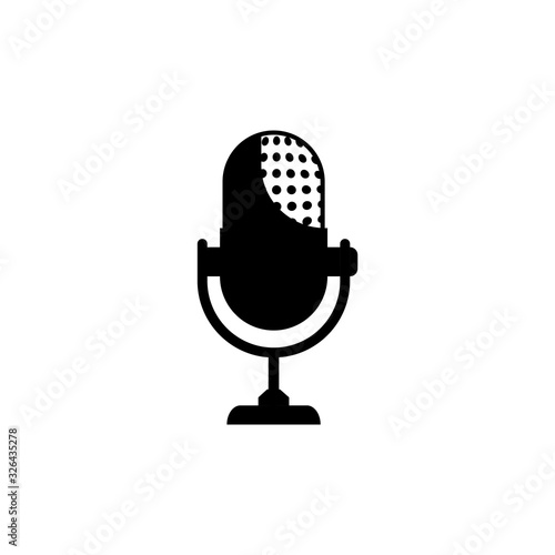 microphone icon in white background