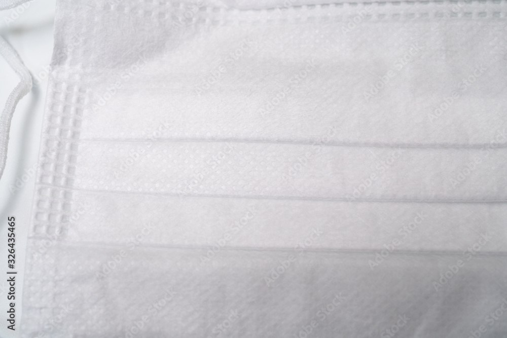 Protective medical mask on white background. Protective medical mask on white background.