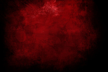 grungy red canvas background or texture