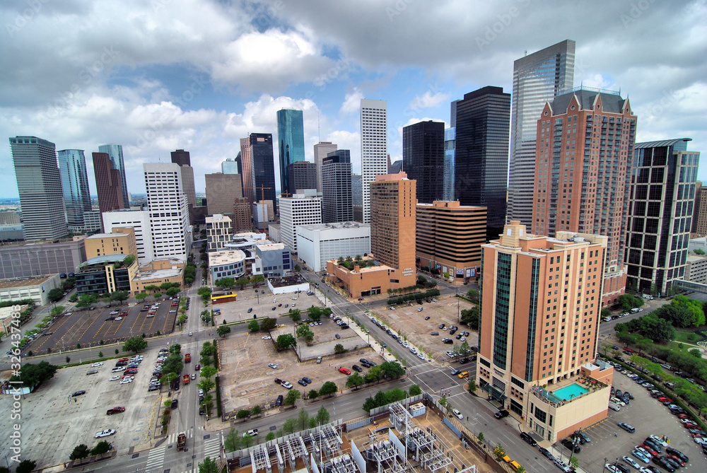 Views of the Houston, Texas skyline