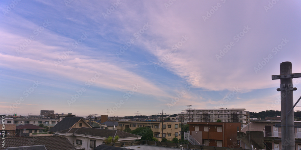 sunset in Tokyo