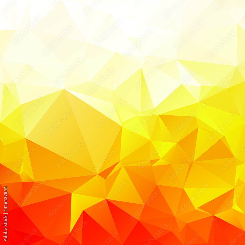 Obraz premium Orange Polygonal Mosaic Background, Creative Design Templates