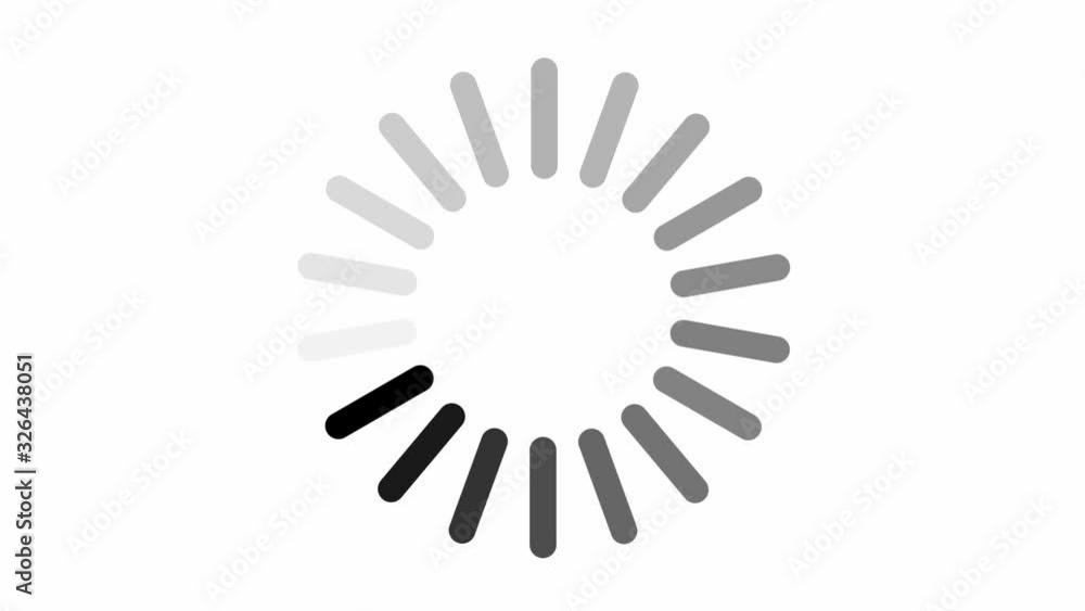 Loading circle icon on white background animation Loading circle icon on white background animation