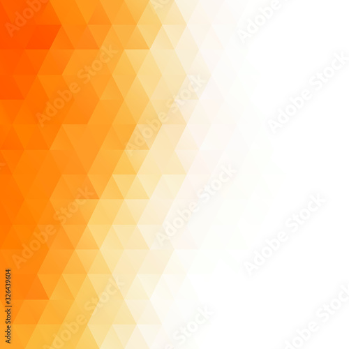 Orange Polygonal Mosaic Background, Creative Design Templates