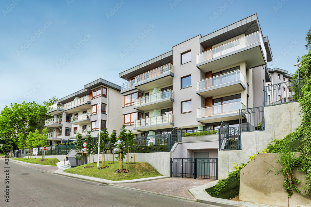 Fototapeta premium Full length view of rental apartment business