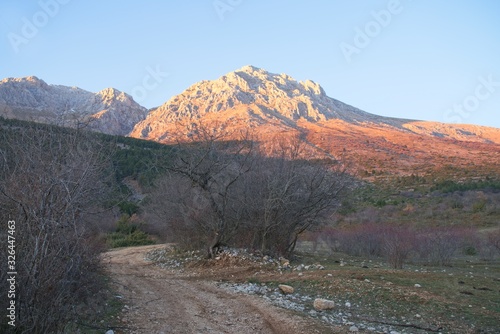 Mount Velino at sunset, Sirente-Velino regional park