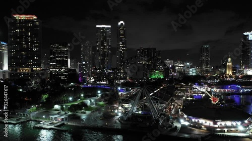 Wallpaper Mural Aerial shot Skyviews Miami ferris wheel Downtown Torontodigital.ca