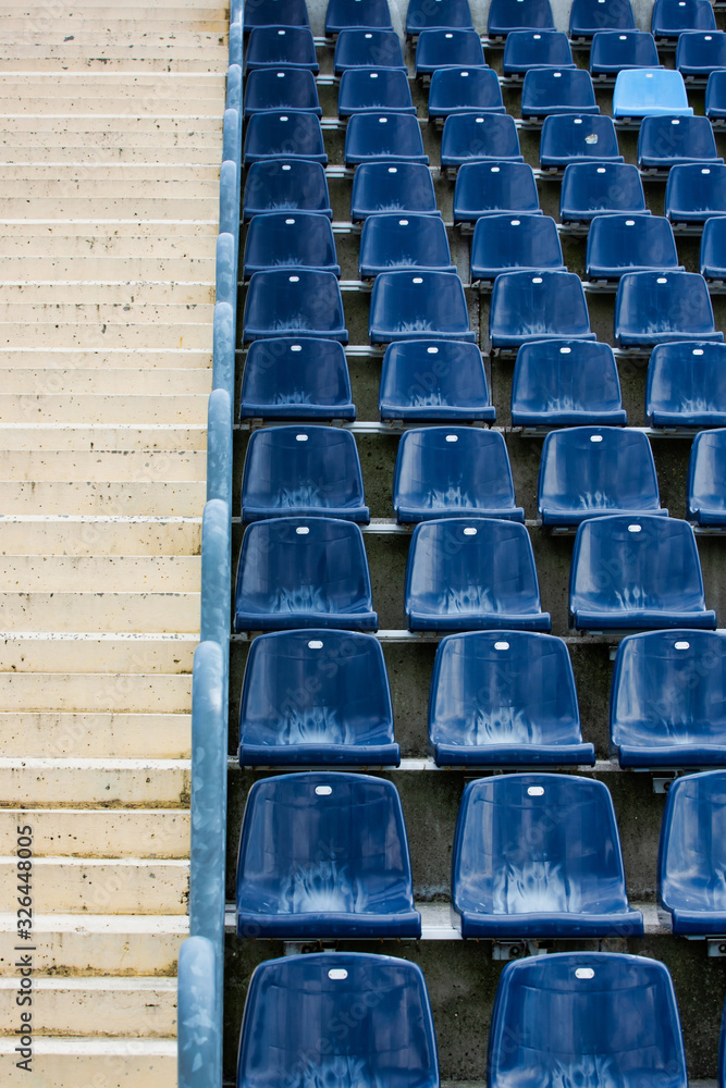 Fototapeta premium Photo of stadium seats