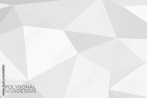 Grey silver abstract polygonal background. Applicable for cover design, invitations, presentations, flyers, posters, business cards. Contemporary art. Vector illustration EPS 10.