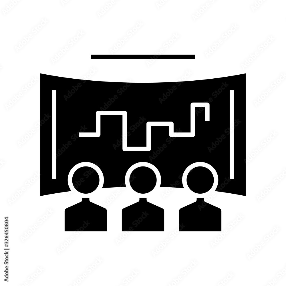 Cinema entertaiment black icon, concept illustration, vector flat symbol, glyph sign. Cinema entertaiment black icon, concept illustration, vector flat symbol, glyph sign.